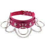 Metal O Ring Collar With Chain - Image 4