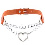 Metal Heart Collar With Chain - Image 18