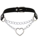 Metal Heart Collar With Chain - Image 2