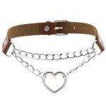 Metal Heart Collar With Chain - Image 5