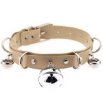 D Ring Punk Collar With Bell - Image 9