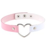 Double Color Metal Heart Collar - Image 5