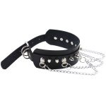 Spikes Collar With Silver Chain - Image 18