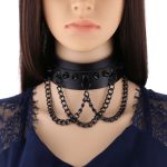 Spikes Collar With Black Chain - Image 7