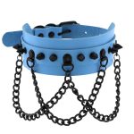 Spikes Collar With Black Chain - Image 9