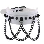 Spikes Collar With Black Chain - Image 13
