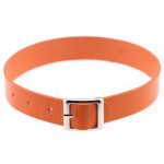 Harajuku Punk Rock Leather Collar - Silver - Image 4