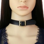 Harajuku Punk Rock Leather Collar - Golden - Image 18
