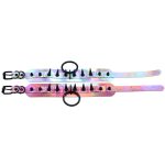 Double Layer PU Leather Black Nail Collar - Laser - Image 2