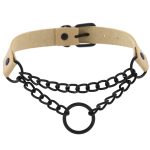 Black O Ring Chain Neck Necklace - Image 15