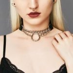 Silver O Ring Chain Neck Necklace - Image 18