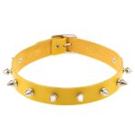 Punk Spiked Studded Leather Collar - Image 7