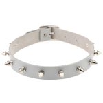 Punk Spiked Studded Leather Collar - Image 12