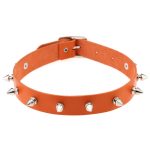 Punk Spiked Studded Leather Collar - Image 14