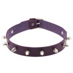 Punk Spiked Studded Leather Collar - Image 15