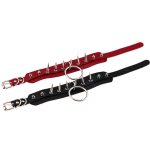 Double Layer PU Leather Silver Nail Collar - Image 18