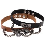 Heart Lock Leather Collar Neck Strap - Image 6