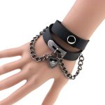 Heart Lock Leather Collar Neck Strap - Image 17