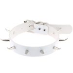 Spiked Rivet Leather Collar - Image 6