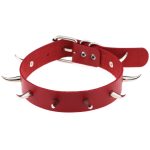 Spiked Rivet Leather Collar - Image 10