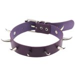 Spiked Rivet Leather Collar - Image 17