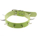 Spiked Rivet Leather Collar - Image 5