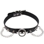 Ring With Chain Leather Collar - Image 4