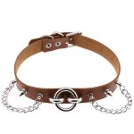 Ring With Chain Leather Collar - Image 5