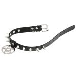 Rivet Pentagram Pendant Leather Choker - Image 20