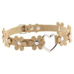 Flower PU Leather Heart Collar - Image 9