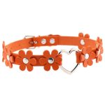 Flower PU Leather Heart Collar - Image 11