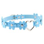 Flower PU Leather Heart Collar - Image 13