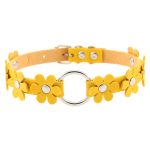 Flower PU Leather O-Ring Collar - Image 10