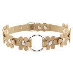 Flower PU Leather O-Ring Collar - Image 12