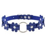 Flower PU Leather O-Ring Collar - Image 16