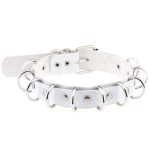 Multiple Rings Double Leather Collar - Image 8