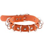 Multiple Rings Double Leather Collar - Image 12
