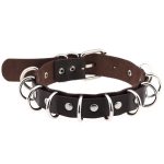 Multiple Rings Double Leather Collar - Image 14