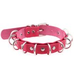 Multiple Rings Double Leather Collar - Image 15