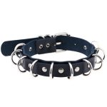 Multiple Rings Double Leather Collar - Image 16