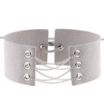 Coral Fleece Binding Collar - Silver - Image 5