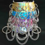 Metal O Ring Collar With Chain - Laser - Image 2