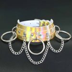 Metal O Ring Collar With Chain - Laser - Image 5
