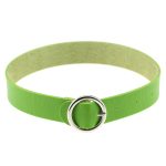 Punk Goth Round Leather Collar - Image 7