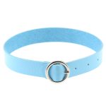 Punk Goth Round Leather Collar - Image 9