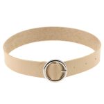 Punk Goth Round Leather Collar - Image 4