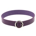 Punk Goth Round Leather Collar - Image 5