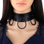 Punk Street Shooting Black O-ring Necklace - Image 19