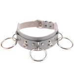 Punk Street Shooting Silver O-ring Necklace - Image 15