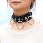 Punk Street Shooting Silver O-ring Necklace - Image 17